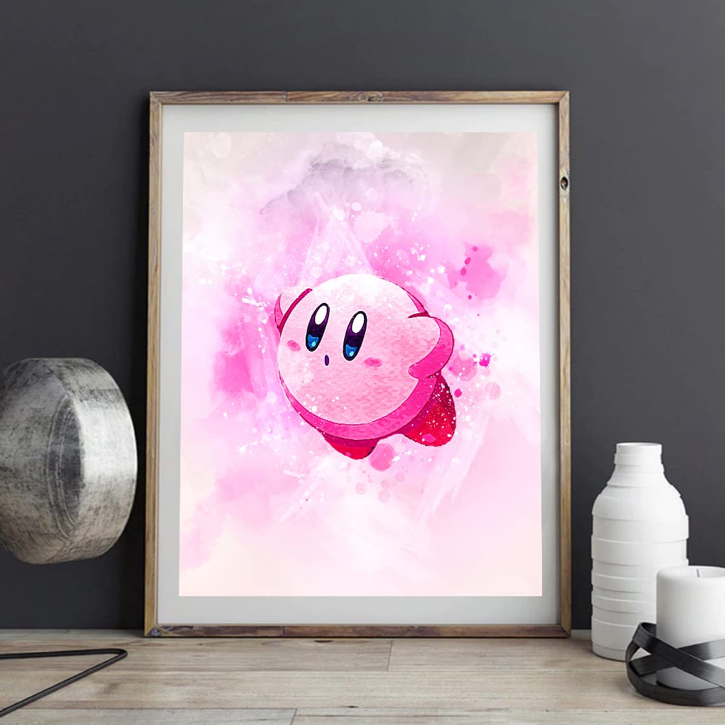 Amazon.co.jp: 星のカービィ ポスター ウォールアート 水彩 星の